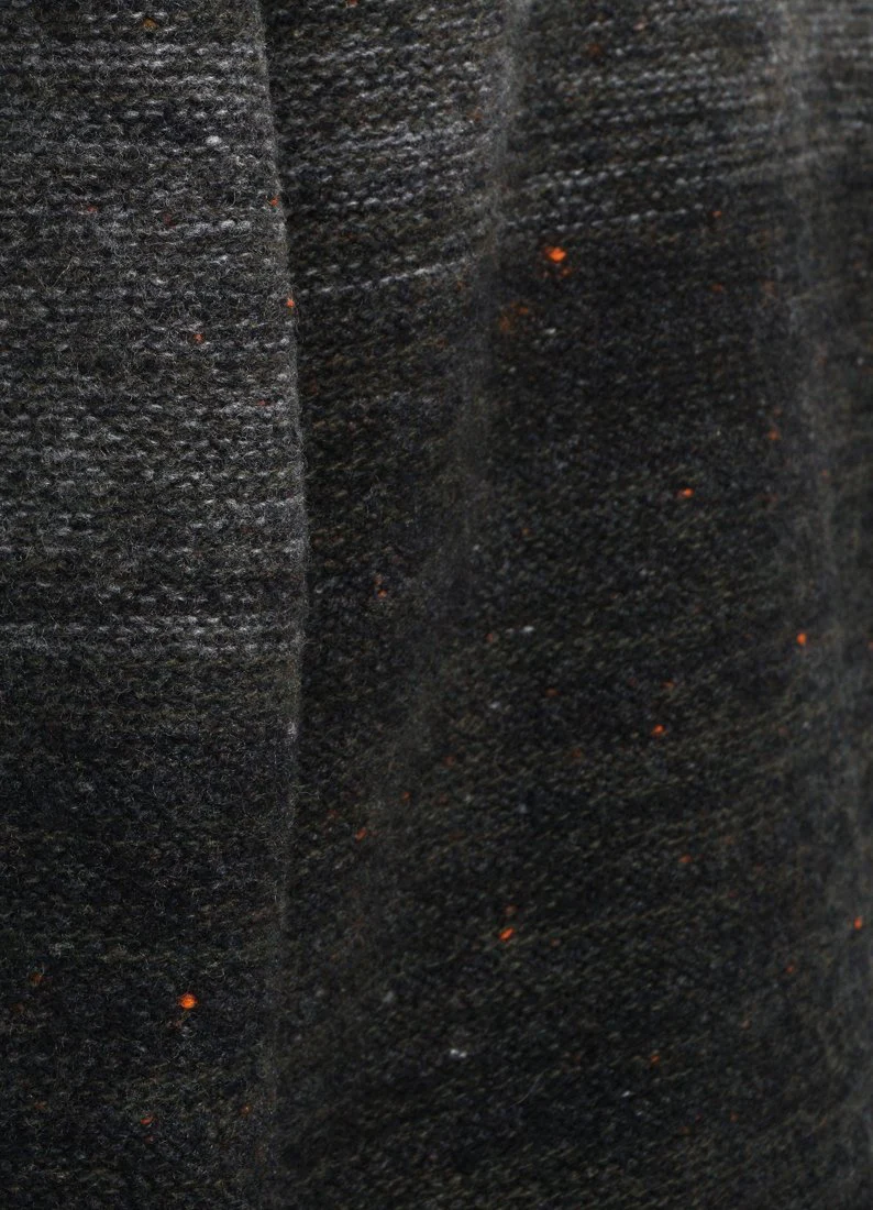 OMBRÉ MOCK-NECK | Wool & Cashmere-blend Sweater | Black/Grey - Image 4