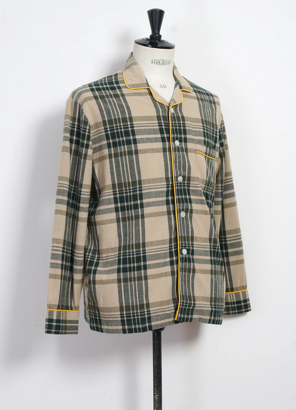 PAJAMA SUIT | Winter Madras Weave | Green Checks - Image 5