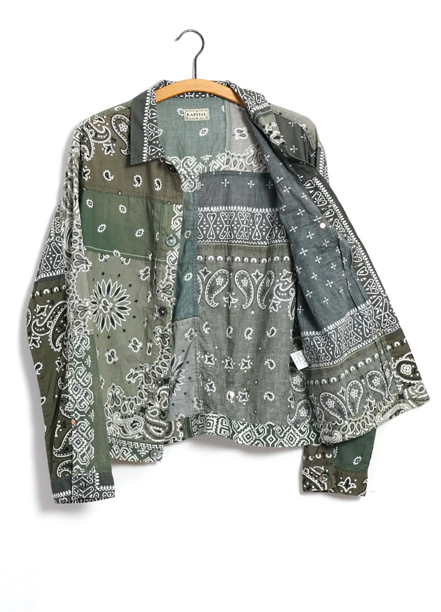 PATCHWORK 1st | Bandana Jacket | Khaki - Image 3