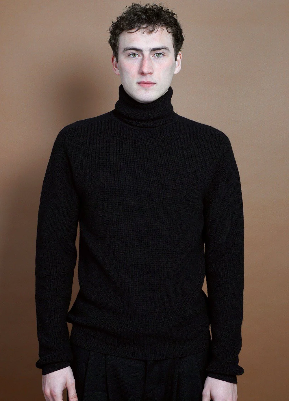 PATRICK | Knitted Turtleneck Sweater | Black - Image 2