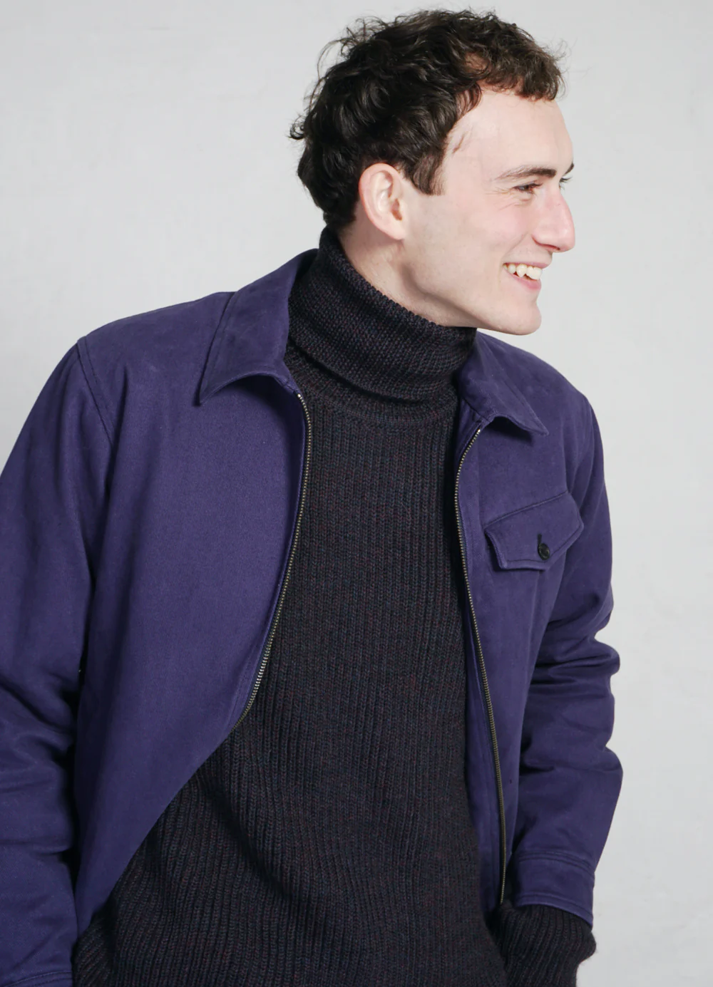 PELLE | Heavy Knit Turtleneck | Night - Image 2