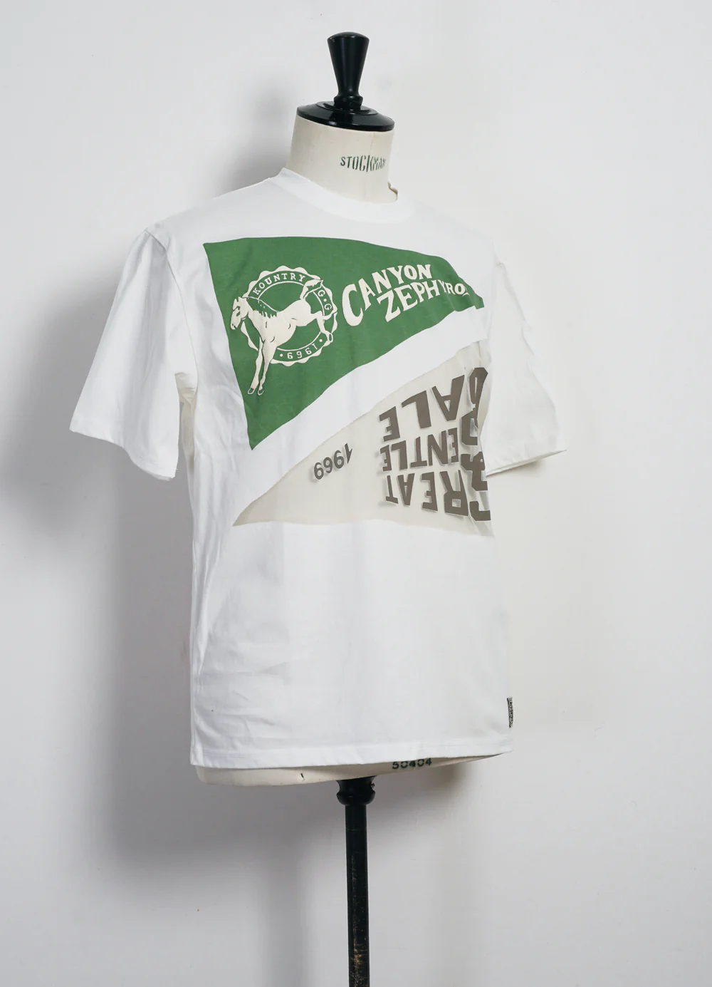 PENNANT & G.G.G | Burn-out Long Sleeve Crewneck | White - Image 3