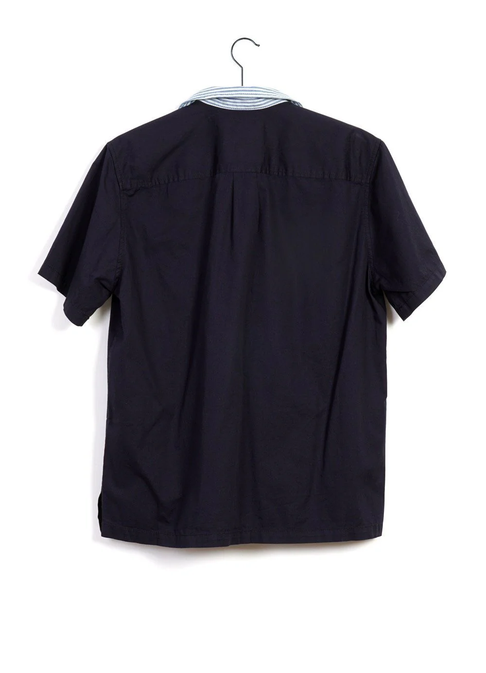 PHILIP | Short Sleeve Pull-On Shirt | Navy/Stripe - Image 2