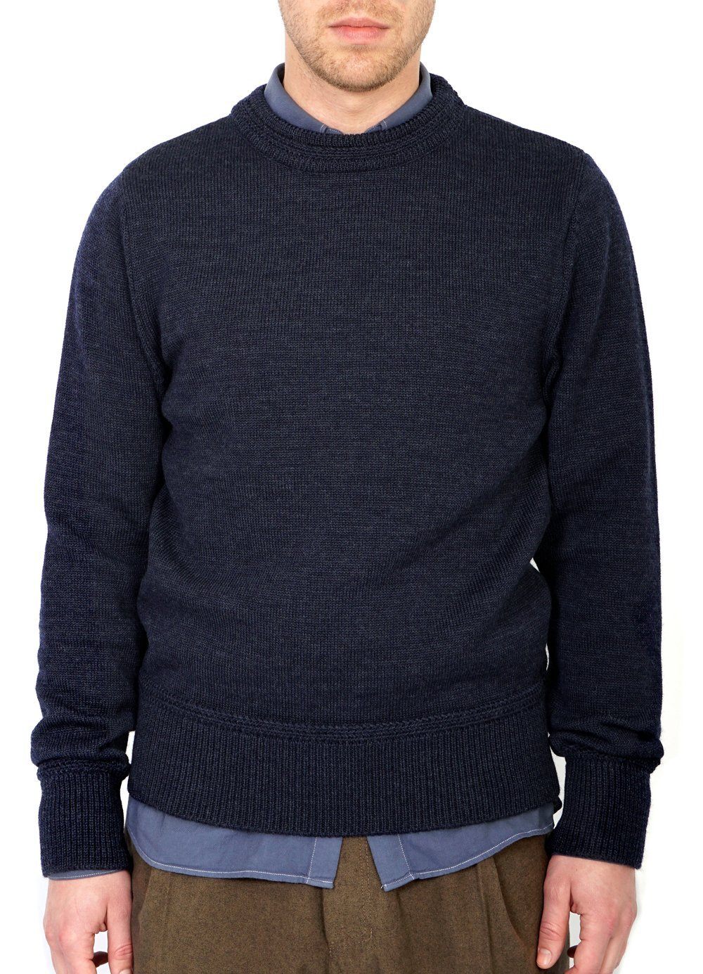 RAGNAR | Knitted Wool Sweater | Blue - Image 3