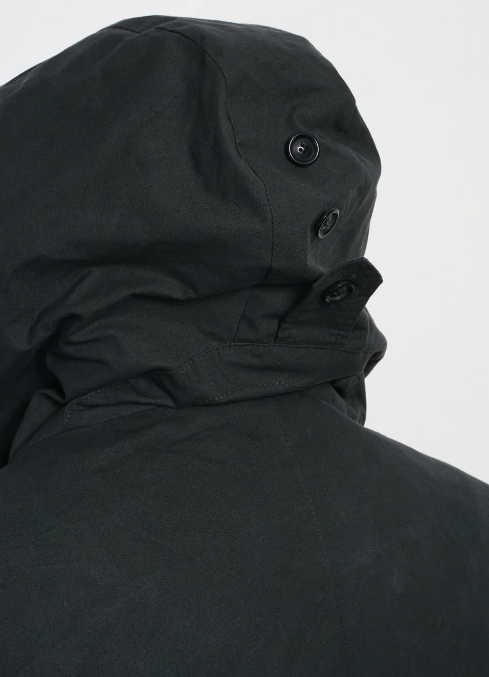 RASMUS | Waxed Parka With Zipper | Charcoal - Image 6