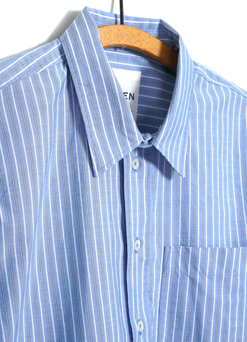 RAYMOND 30-19-3 | Loose Cut Shirt | Blue Stripes - Image 4
