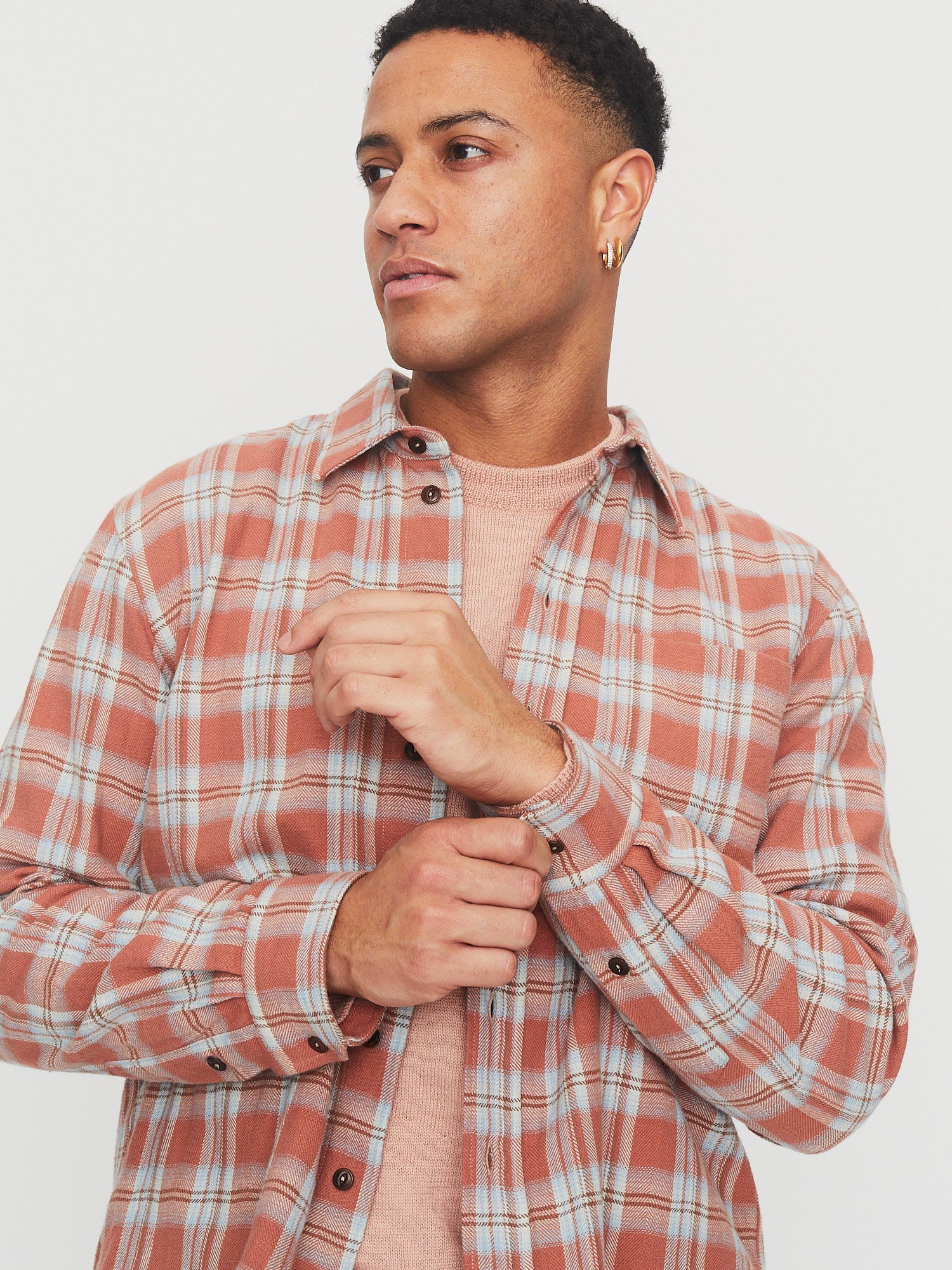 RAYMOND 30-22-8 | Loose Cut Shirt | Red Checks - Image 2