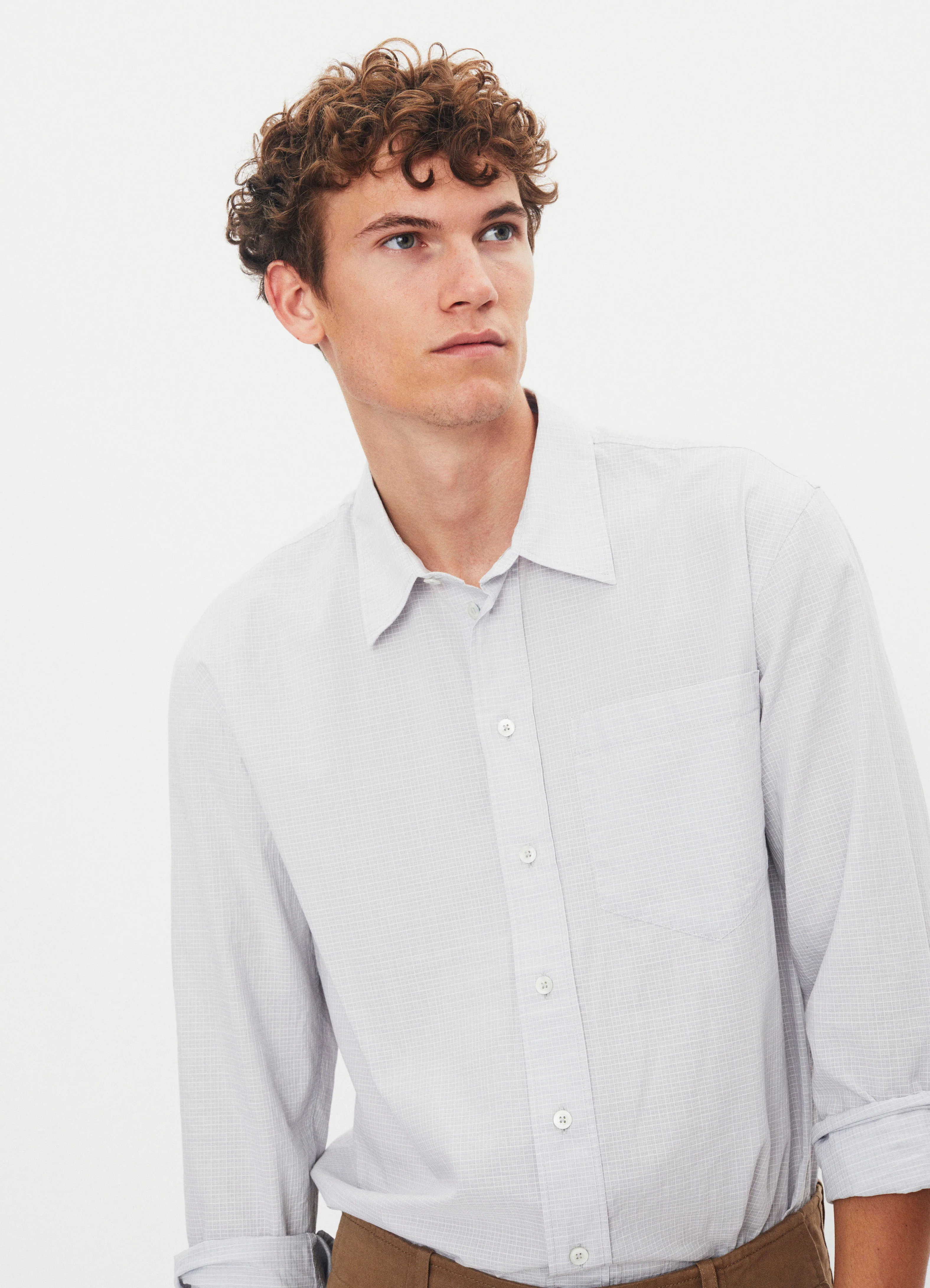 RAYMOND 31-32-5 | Loose Cut Shirt | Silver - Image 2