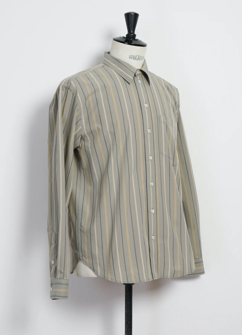 RAYMOND | Relaxed Classic Shirt | Khaki Stripes - Image 3