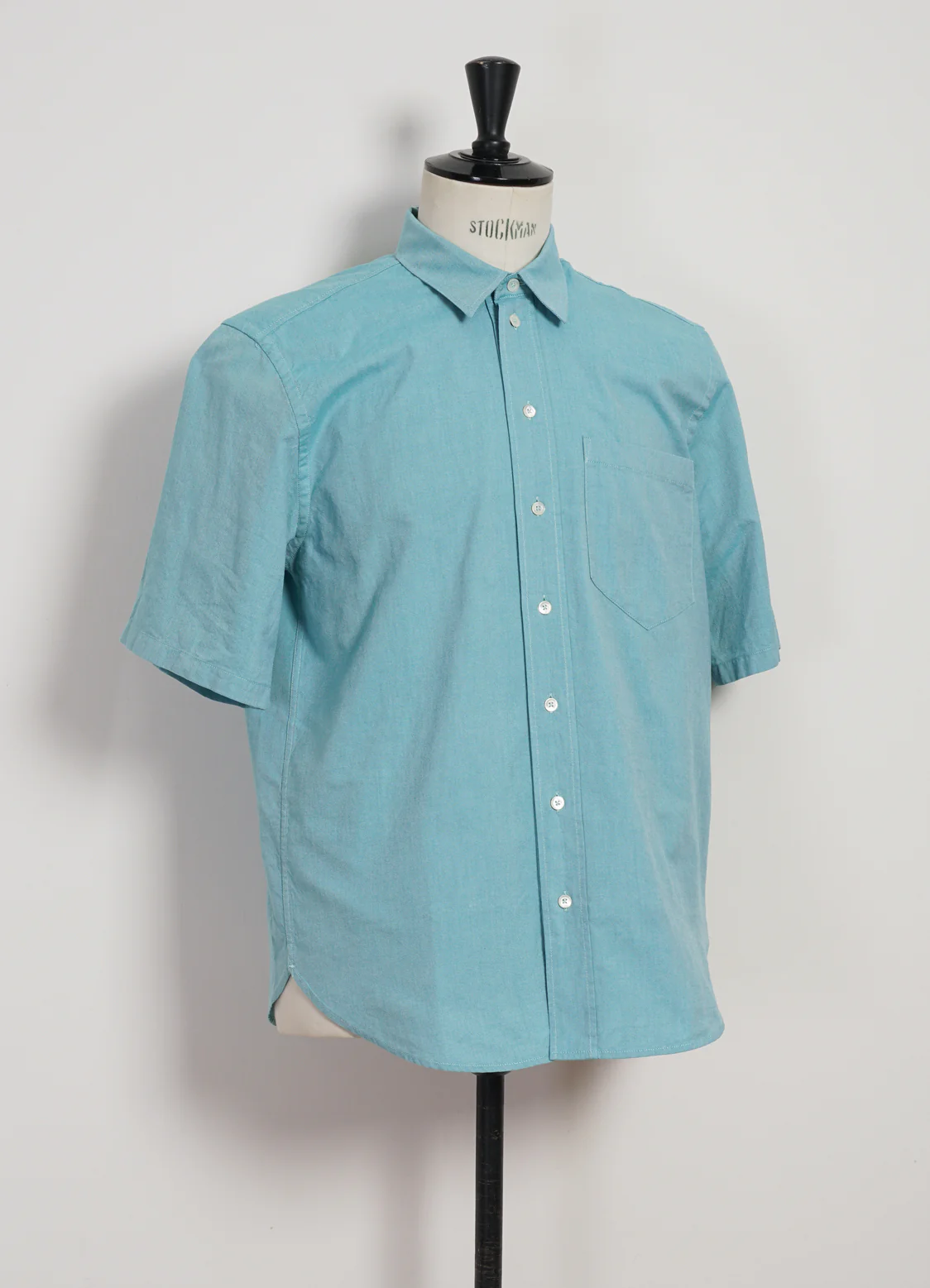 REIDAR | Loose Fit Short Sleeve Shirt | Miami Green - Image 3