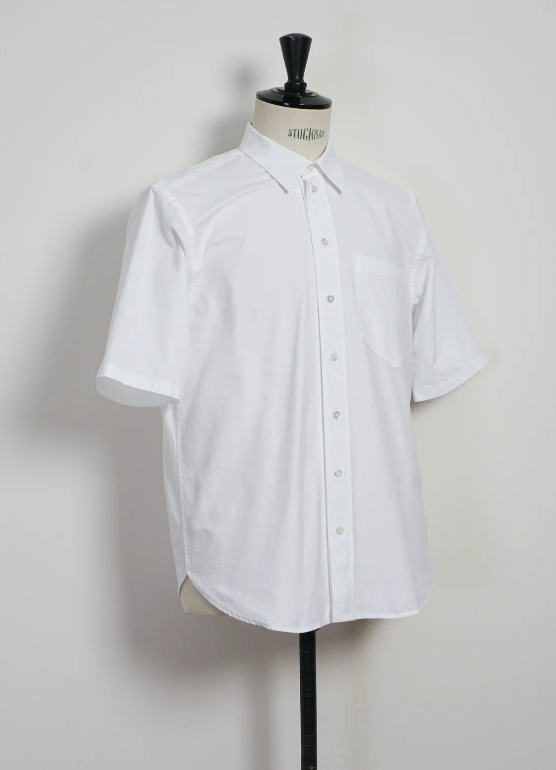 REIDAR | Loose Fit Short Sleeve Shirt | White - Image 2