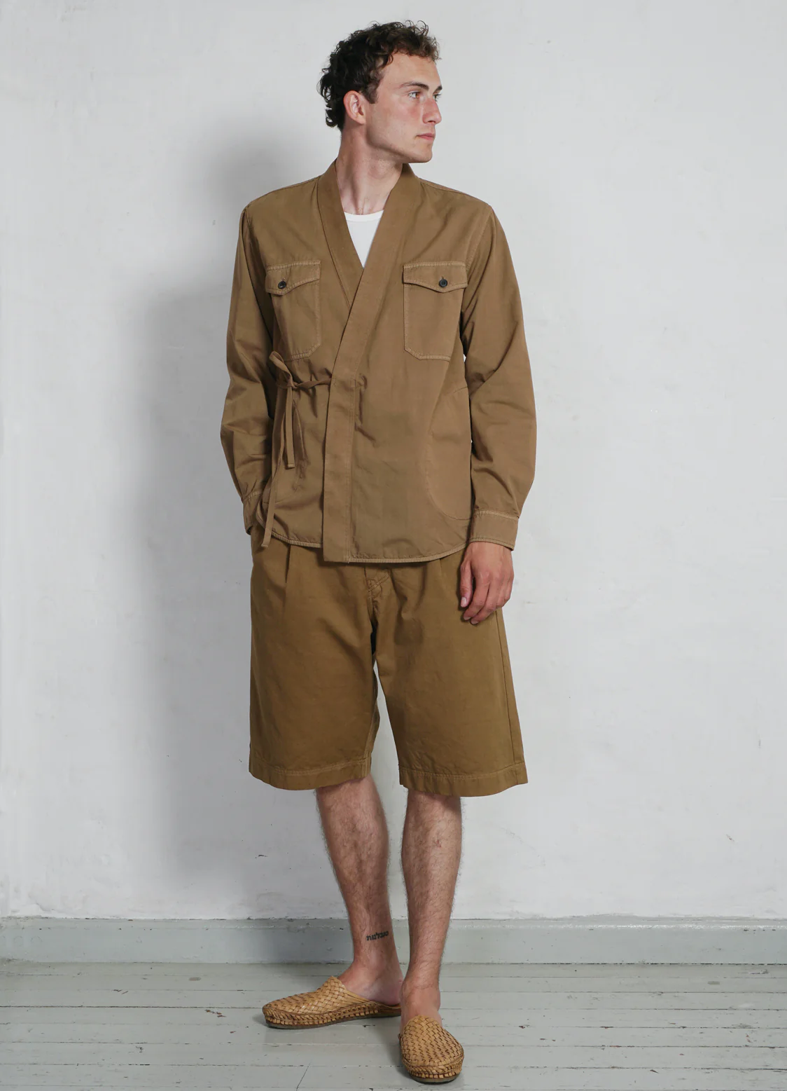 REMY | East & West Shirt Jacket | Camel - Image 2