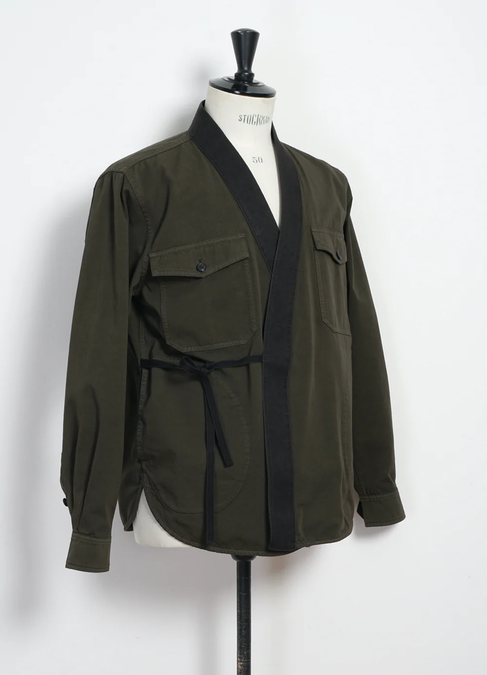 REMY | East & West Shirt Jacket | Olive Drill - Image 5