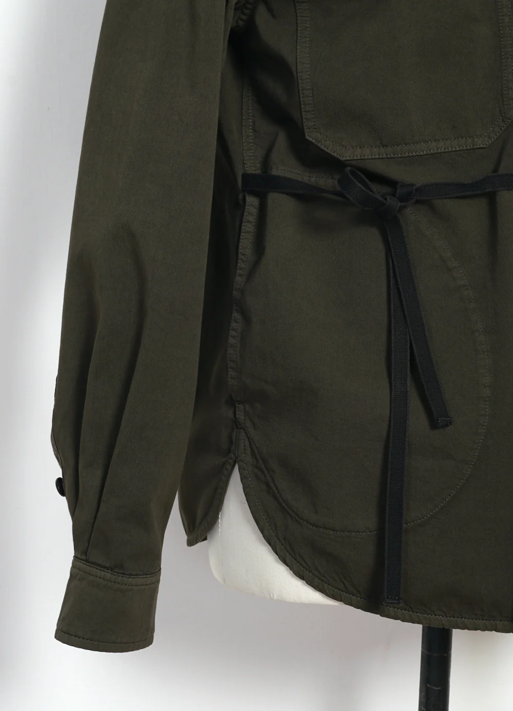 REMY | East & West Shirt Jacket | Olive Drill - Image 8
