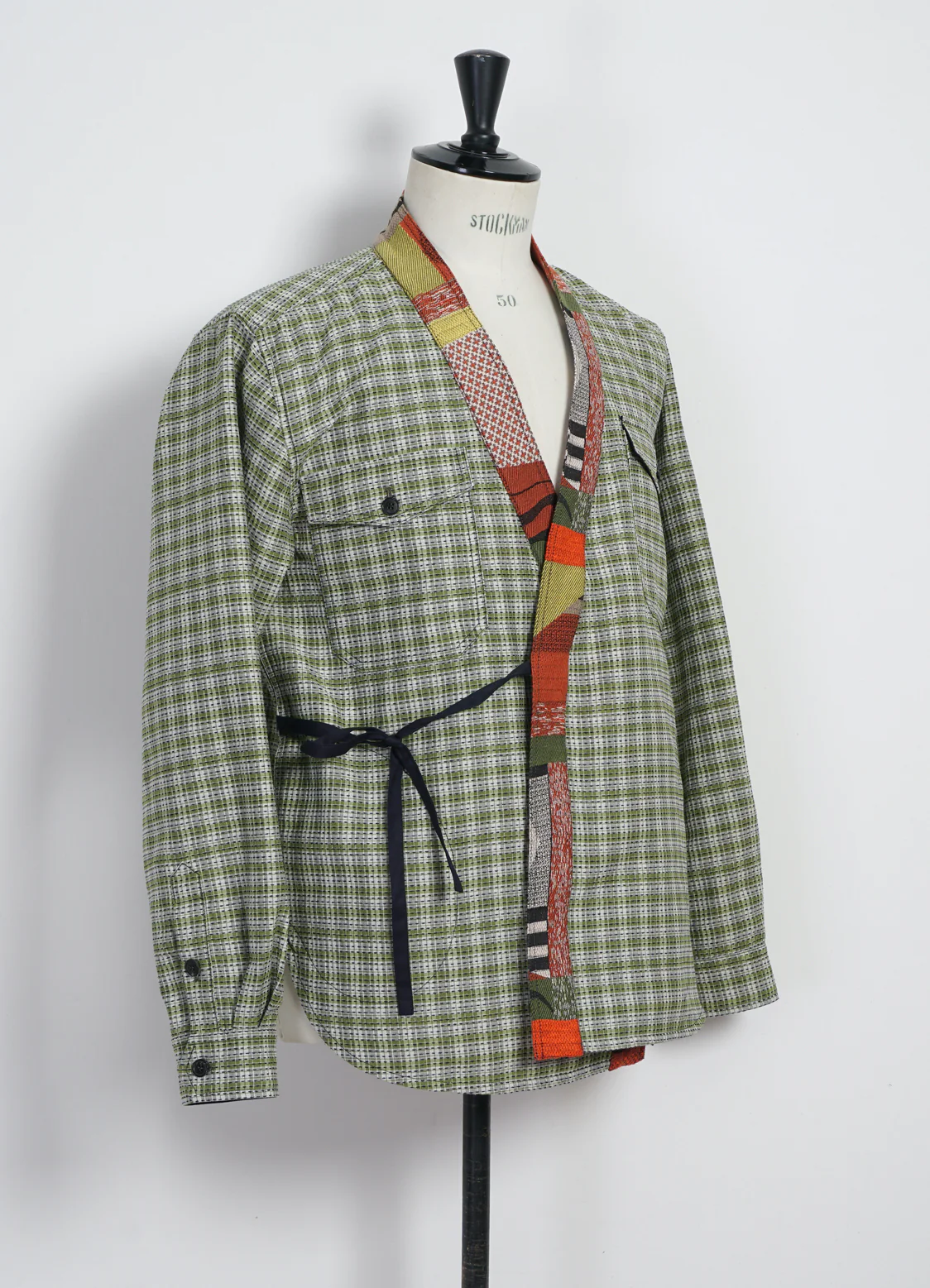 REMY | East & West Shirt Jacket | Sashiko Green+ - Image 3
