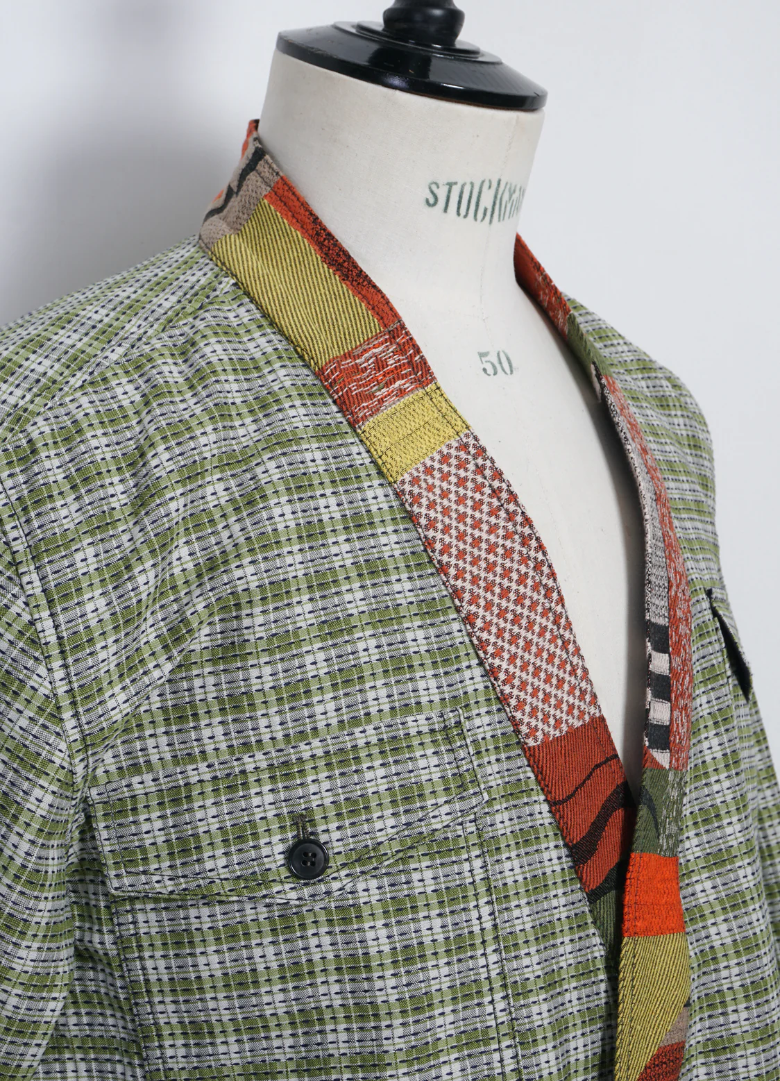 REMY | East & West Shirt Jacket | Sashiko Green+ - Image 4