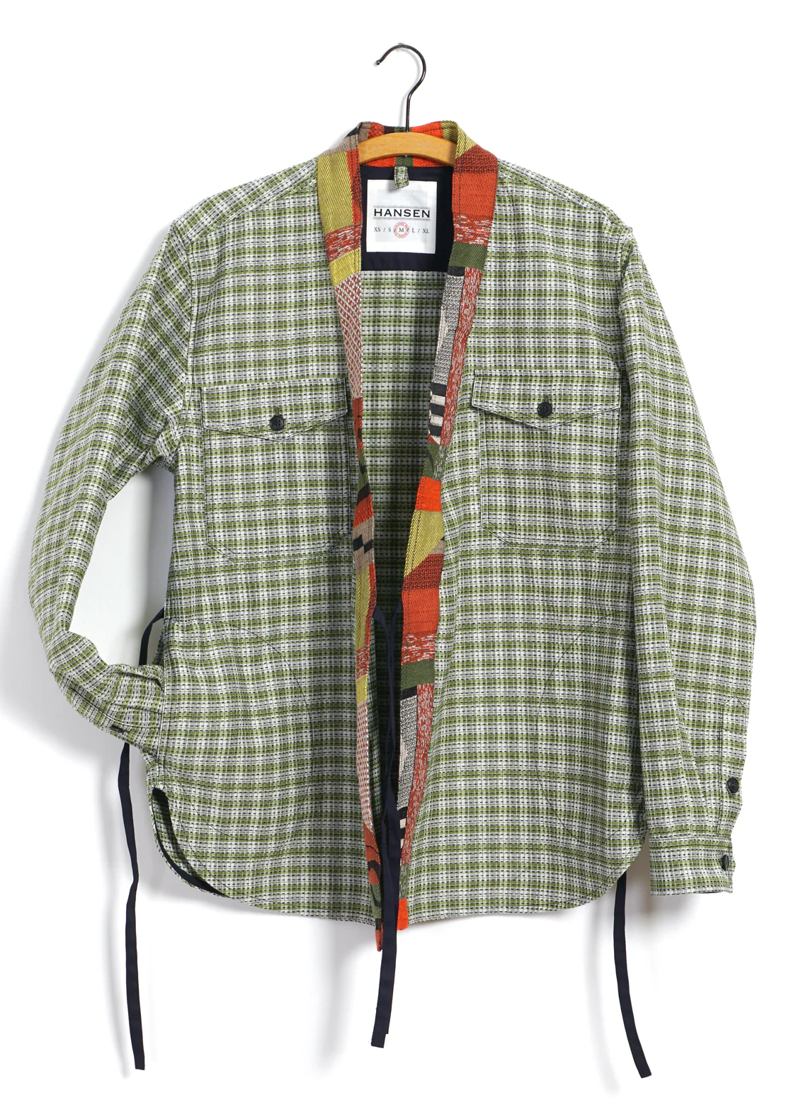 REMY | East & West Shirt Jacket | Sashiko Green+ - Image 7