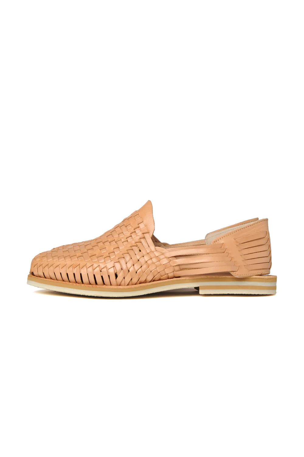Rio Grande Leather Huarache | Slip on Vegetable Tanned Sandals | Tan 1 - Image 3