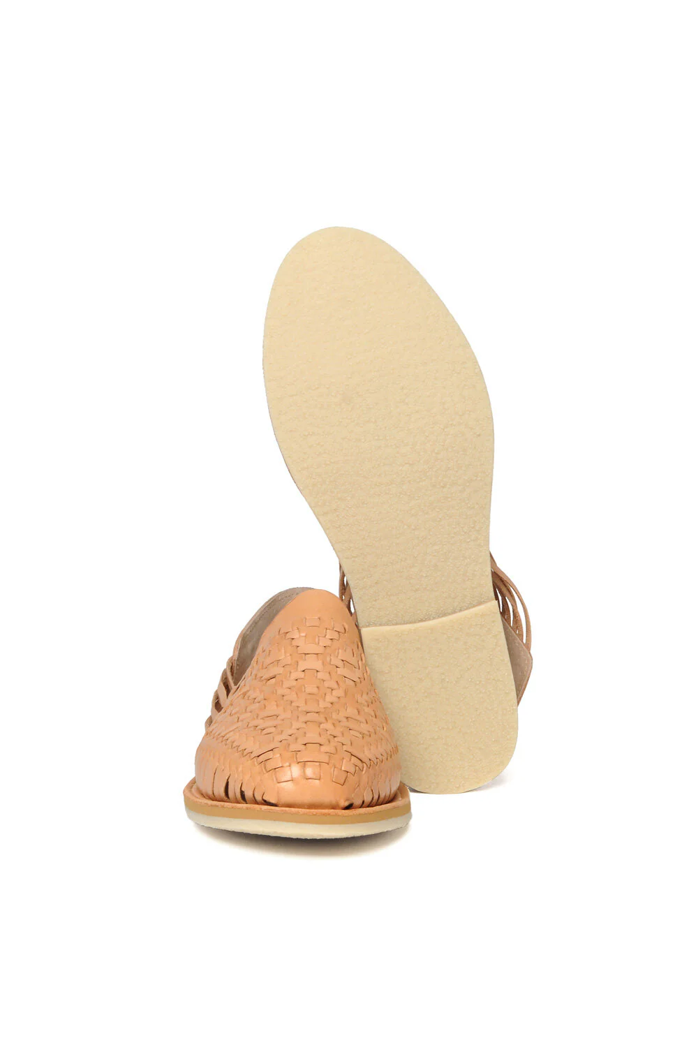 Rio Grande Leather Huarache | Slip on Vegetable Tanned Sandals | Tan 1 - Image 5