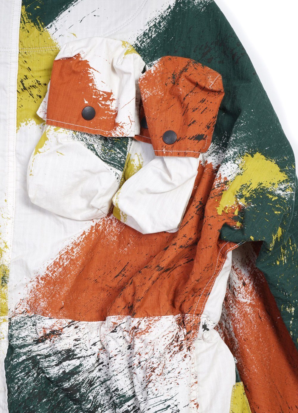 RIP STOP BRUSH-CAMO | ALPINE RINGCOAT | White - Image 4