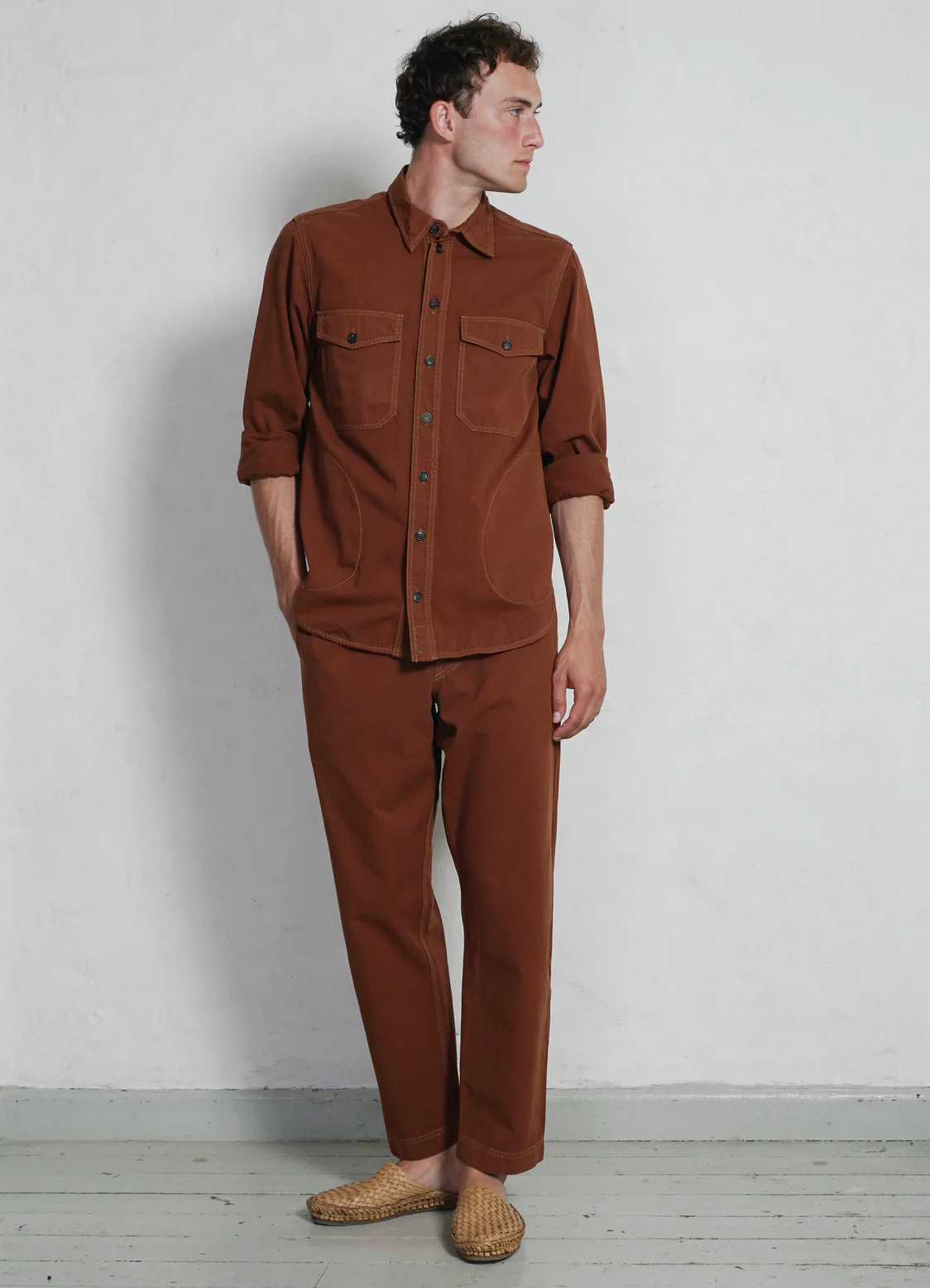 RUBEN | Casual Over Shirt | Brick - Image 2