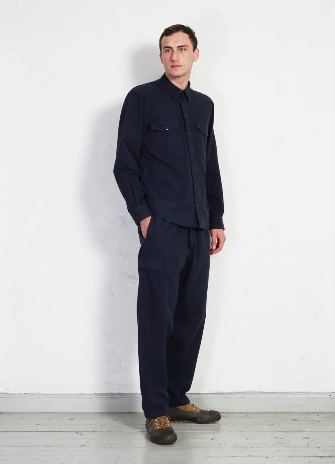 RUBEN | Casual Over Shirt | Navy - Image 3