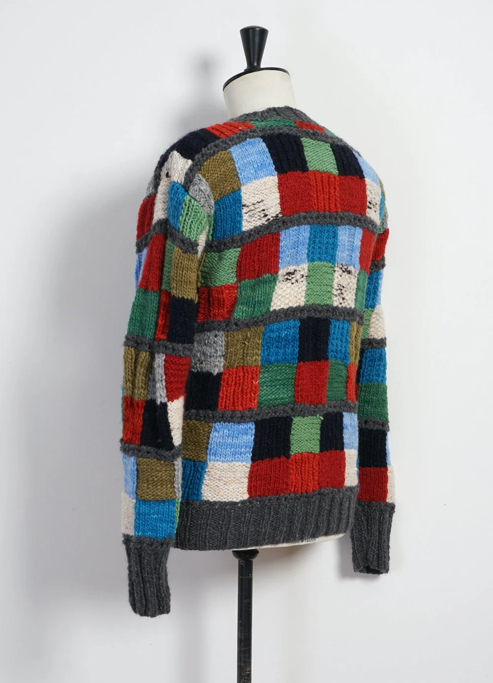 Sampler Squares | Hand-knitted Pullover | Multi Col. - Image 3