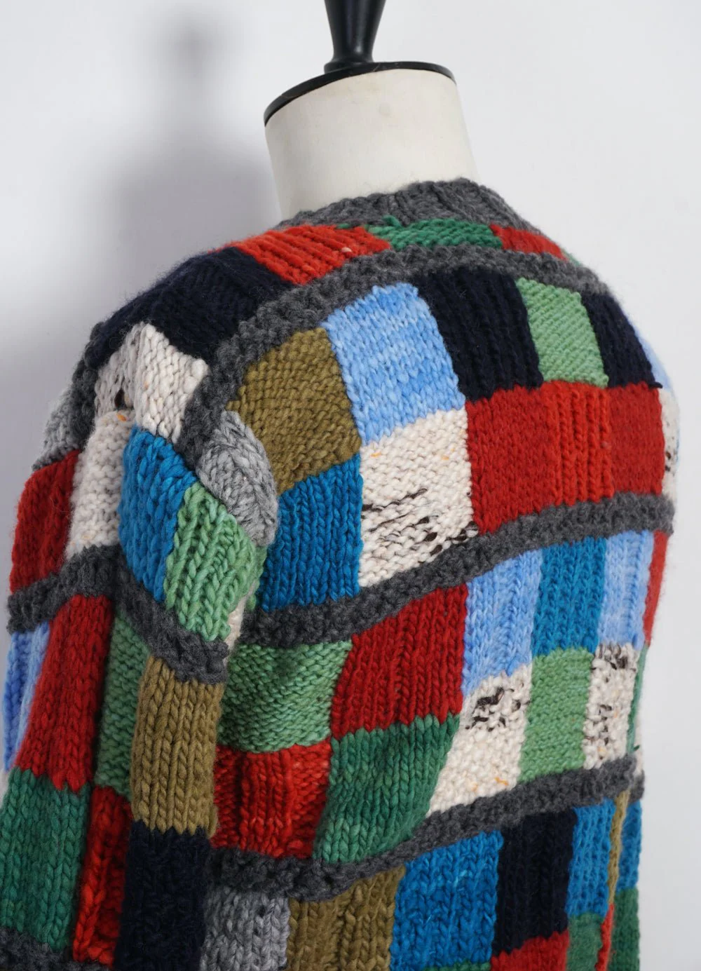 Sampler Squares | Hand-knitted Pullover | Multi Col. - Image 4
