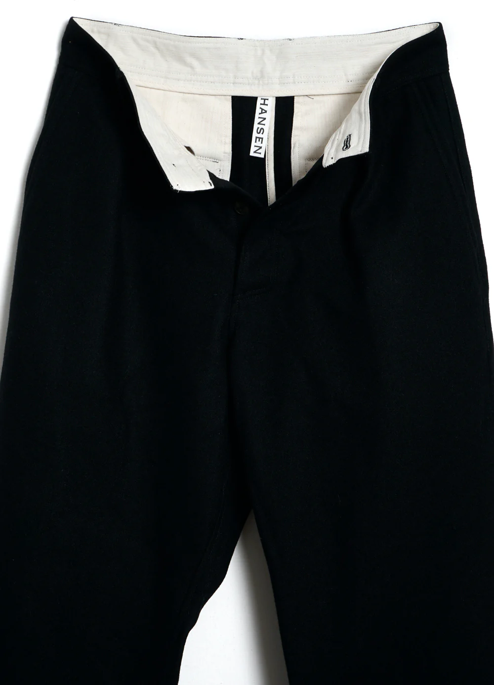 SEAN 28-30-2 | High Waist Trousers | Black Wool - Image 3
