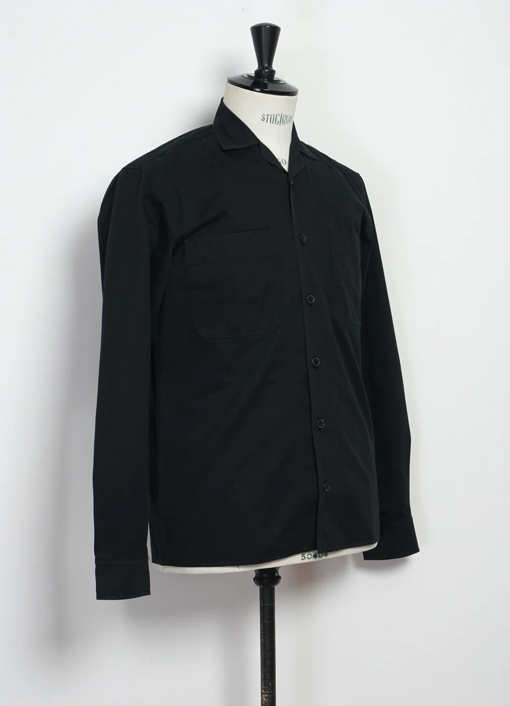 STEFFEN 29-77-2 | Shirt Jacket With Decorative Stitching | Black Drill - Image 4