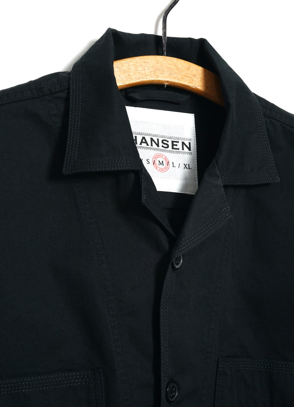 STEFFEN 29-77-2 | Shirt Jacket With Decorative Stitching | Black Drill - Image 6