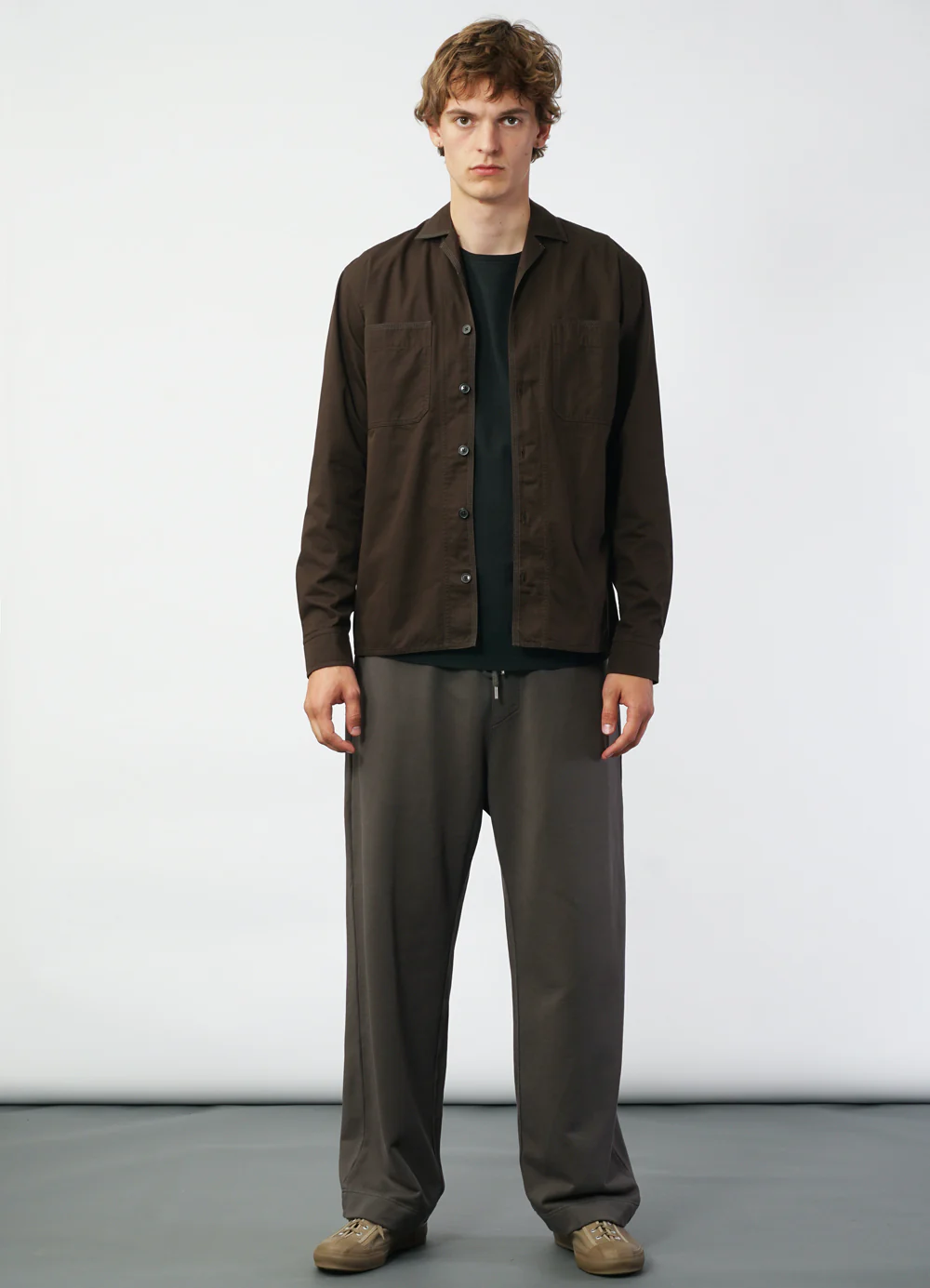 STEFFEN 29-77-9 | Shirt Jacket With Decorative Stitching | Coffee Drill - Image 2