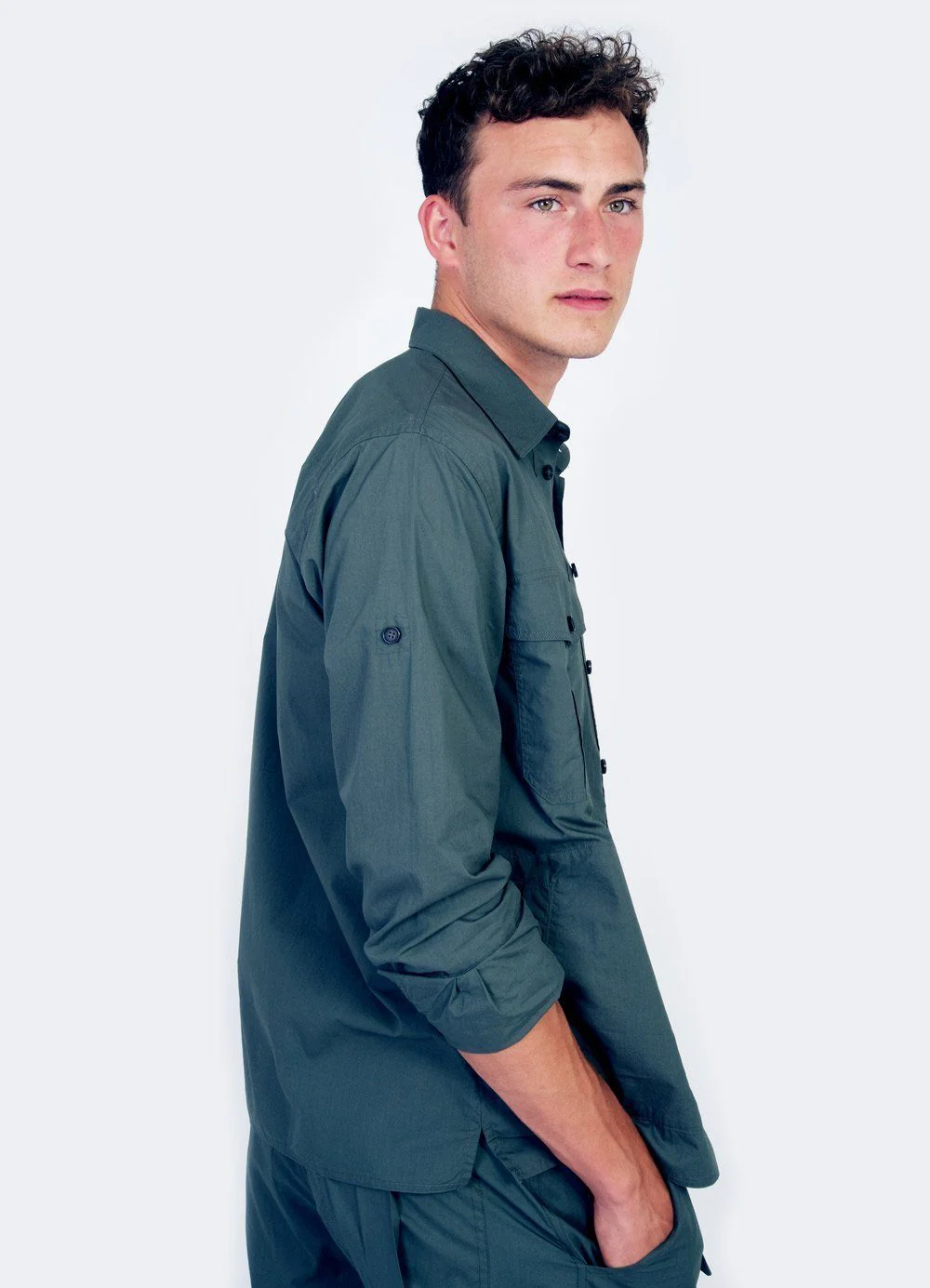 STEVEN | Lightweight Ranger Shirt | Faded Army - Image 4