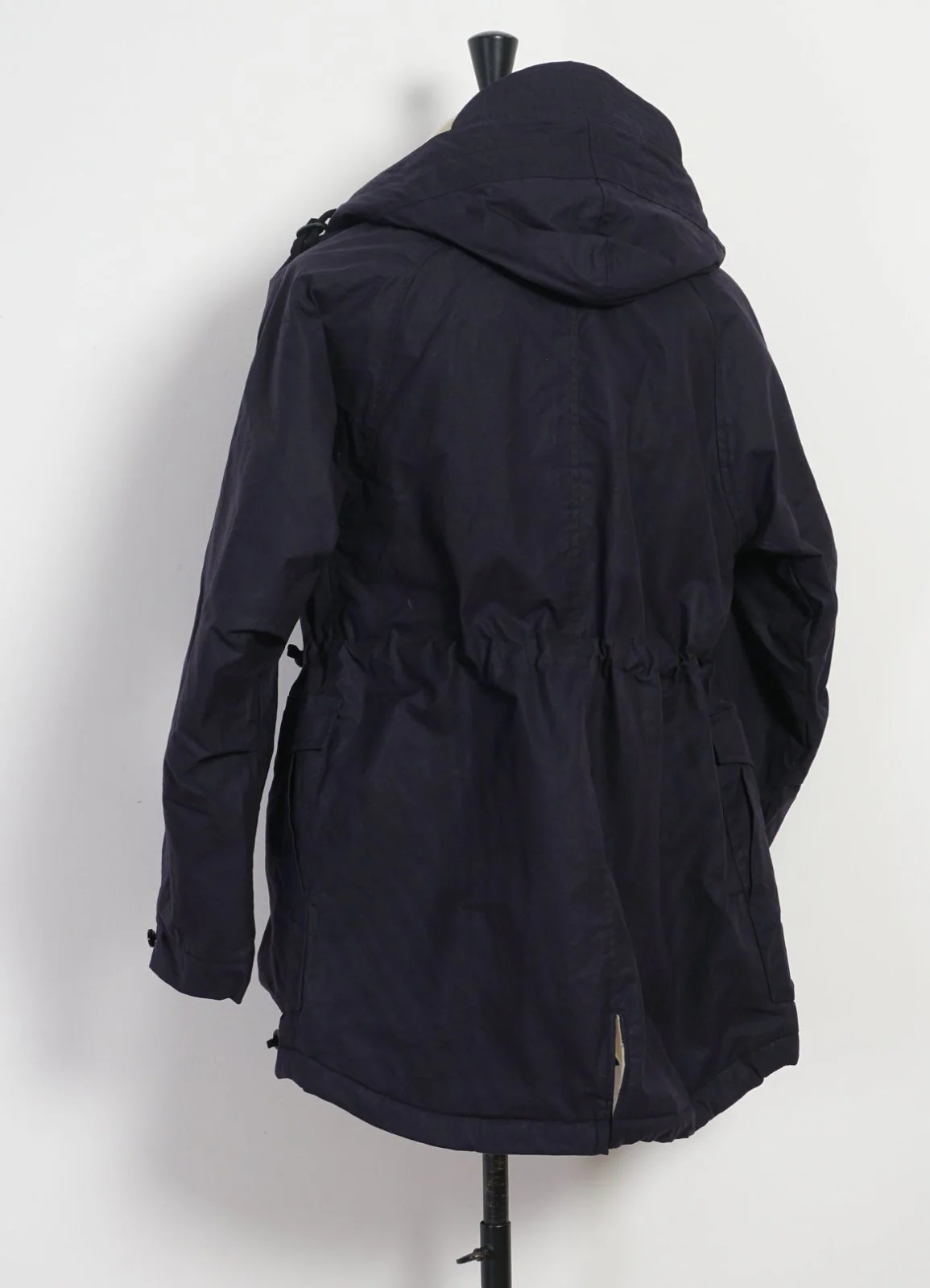 STORM | Hooded Waxed Cotton Parka | Deep Navy - Image 6