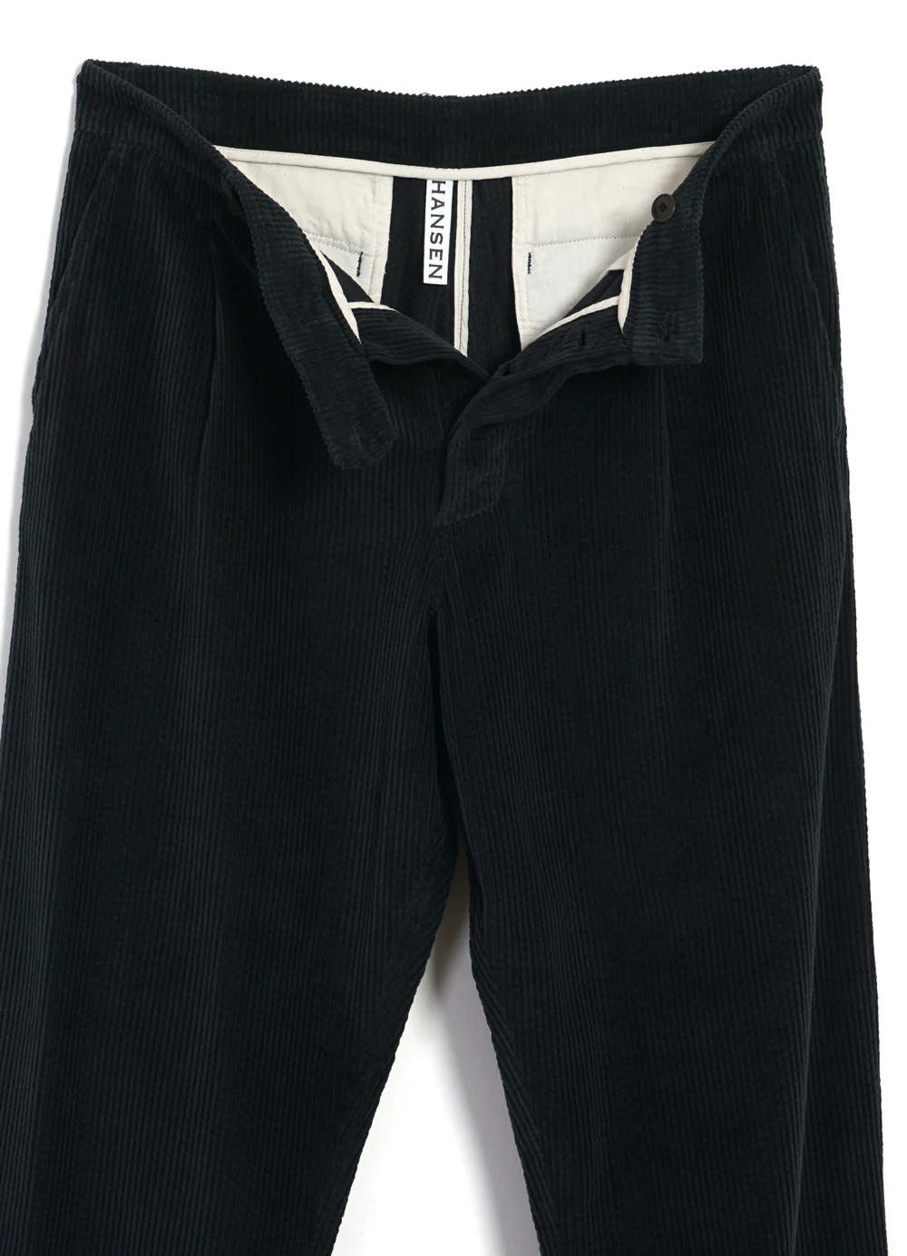 SUNE 30-35-2 | Classic Pleated Trousers | Dusty Black - Image 5