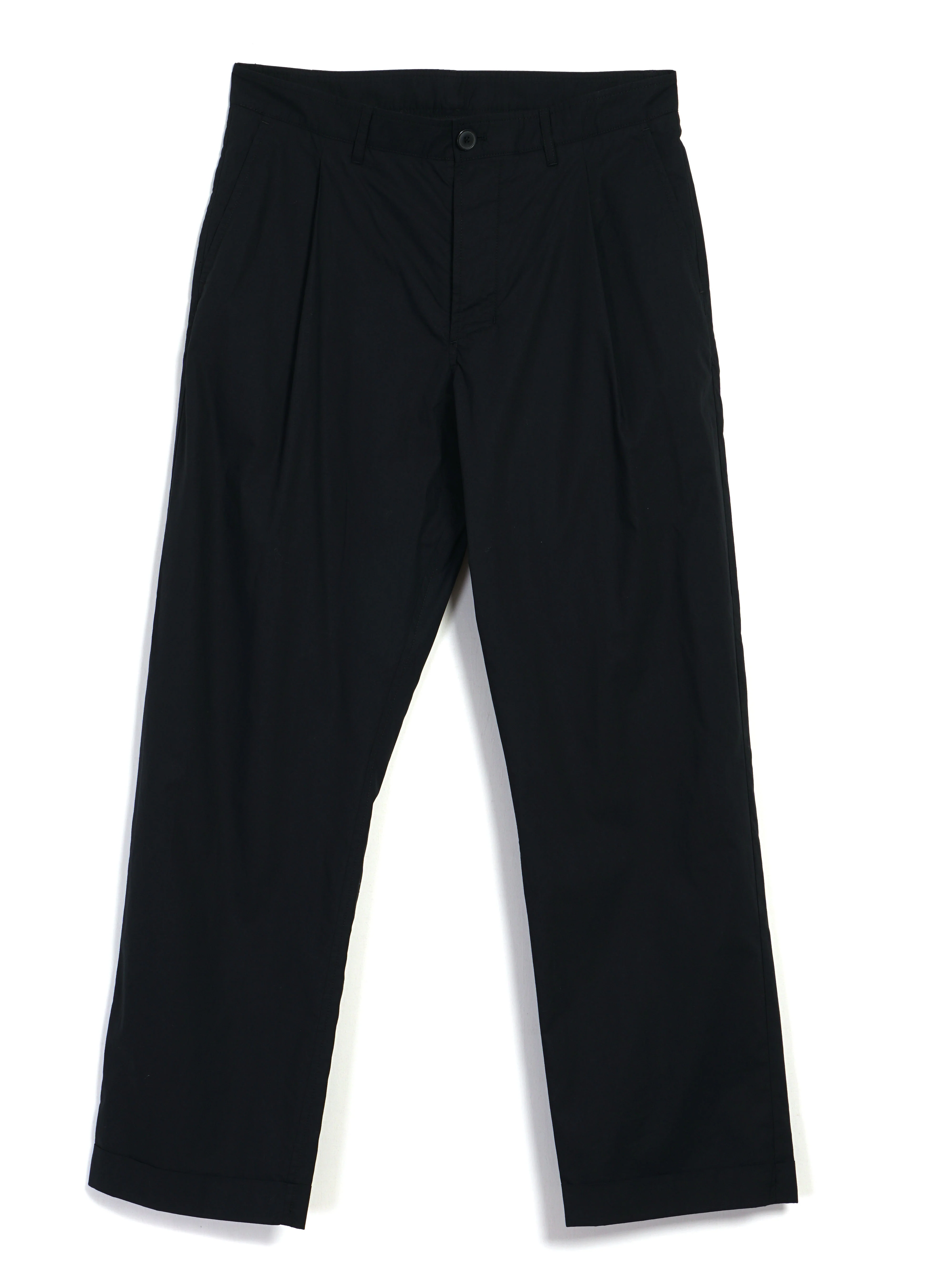 SUNE 31-64-2 | Pleated Classic Trousers | Black Parachute