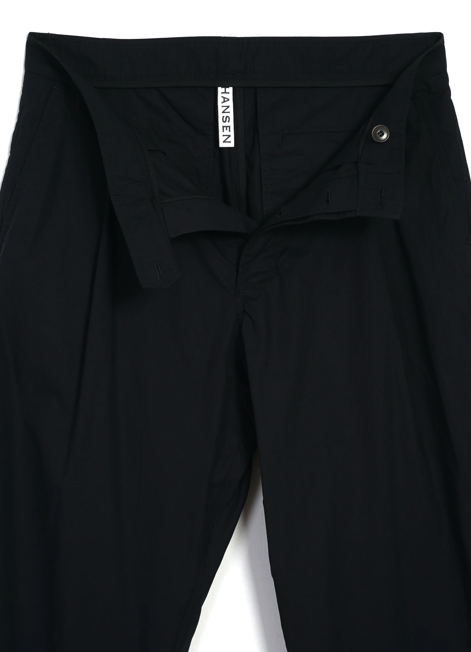 SUNE 31-64-2 | Pleated Classic Trousers | Black Parachute - Image 4