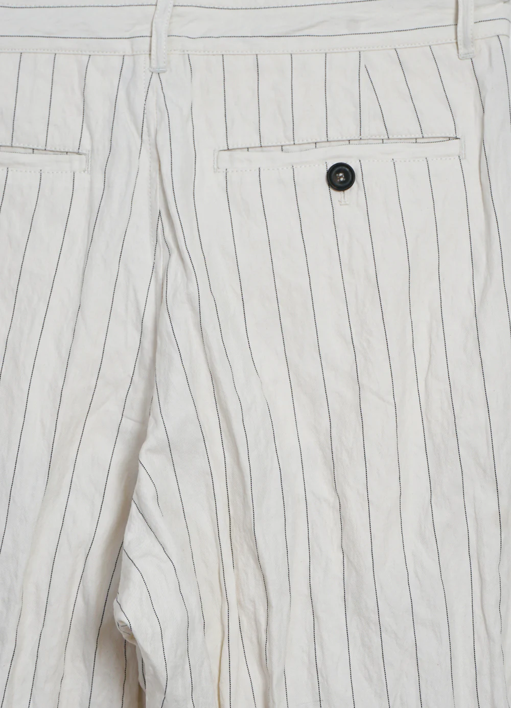 SUNE | Classic Pleated Trousers | Ecru Pin - Image 4