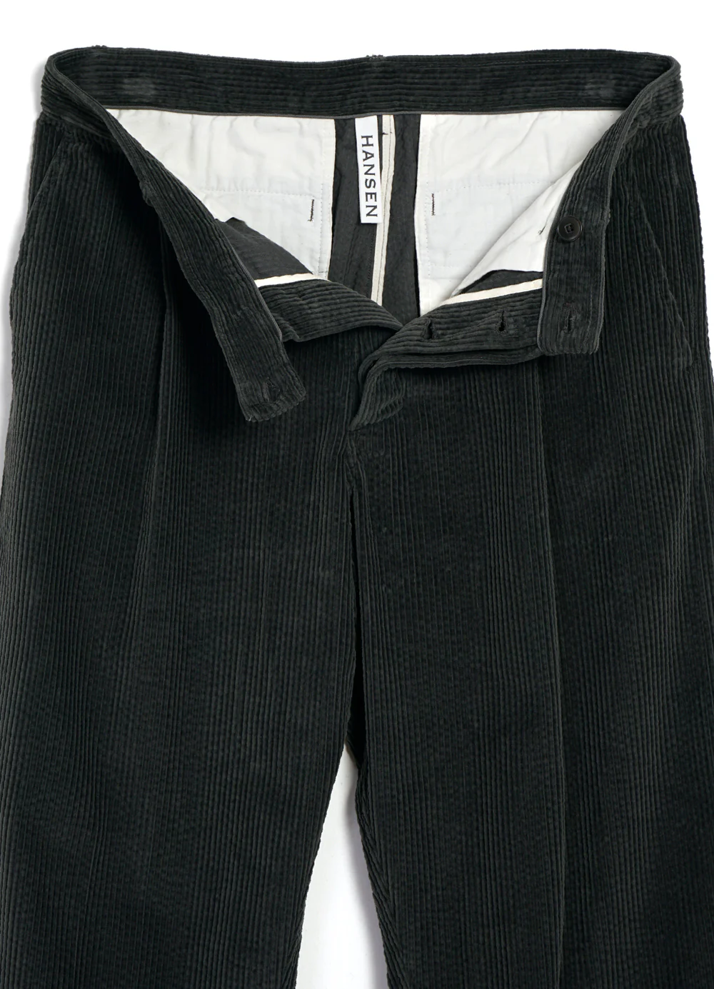 SUNE 28-35-6 | Classic Pleated Trousers | Olive Taupe - Image 3
