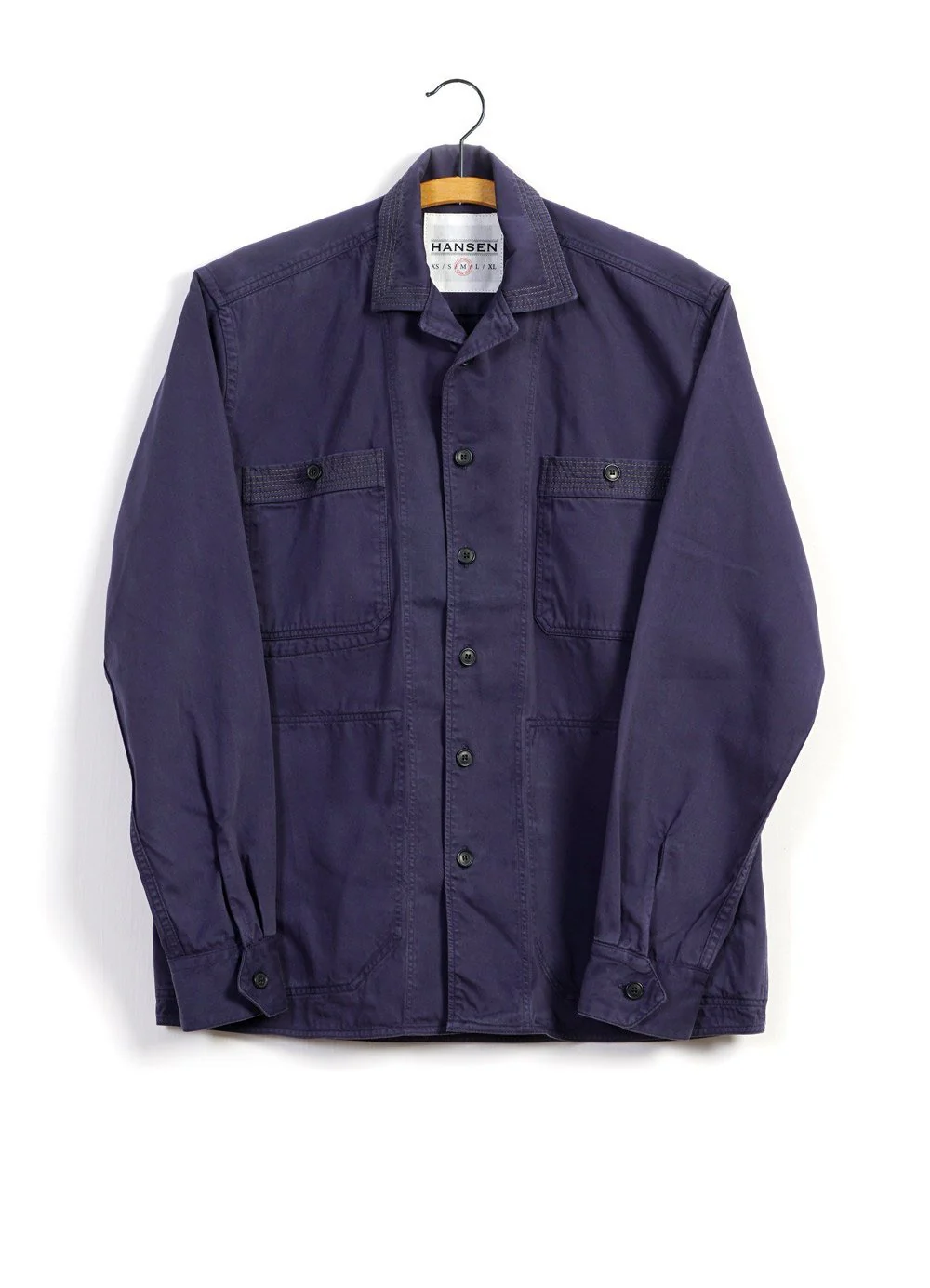 SUNNY | Casual Dyed Over-shirt | Navy