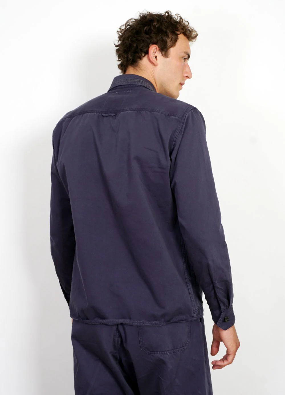 SUNNY | Casual Dyed Over-shirt | Navy - Image 3