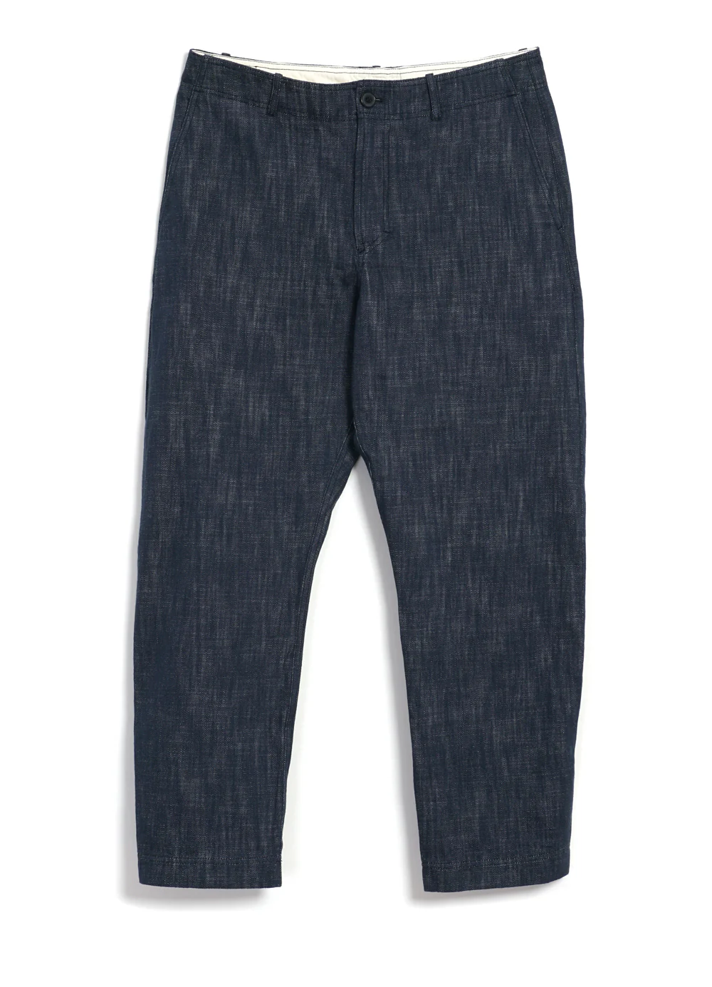 TRYGVE 29-55-3 | Wide Cut Cropped Trousers | Denim Blue