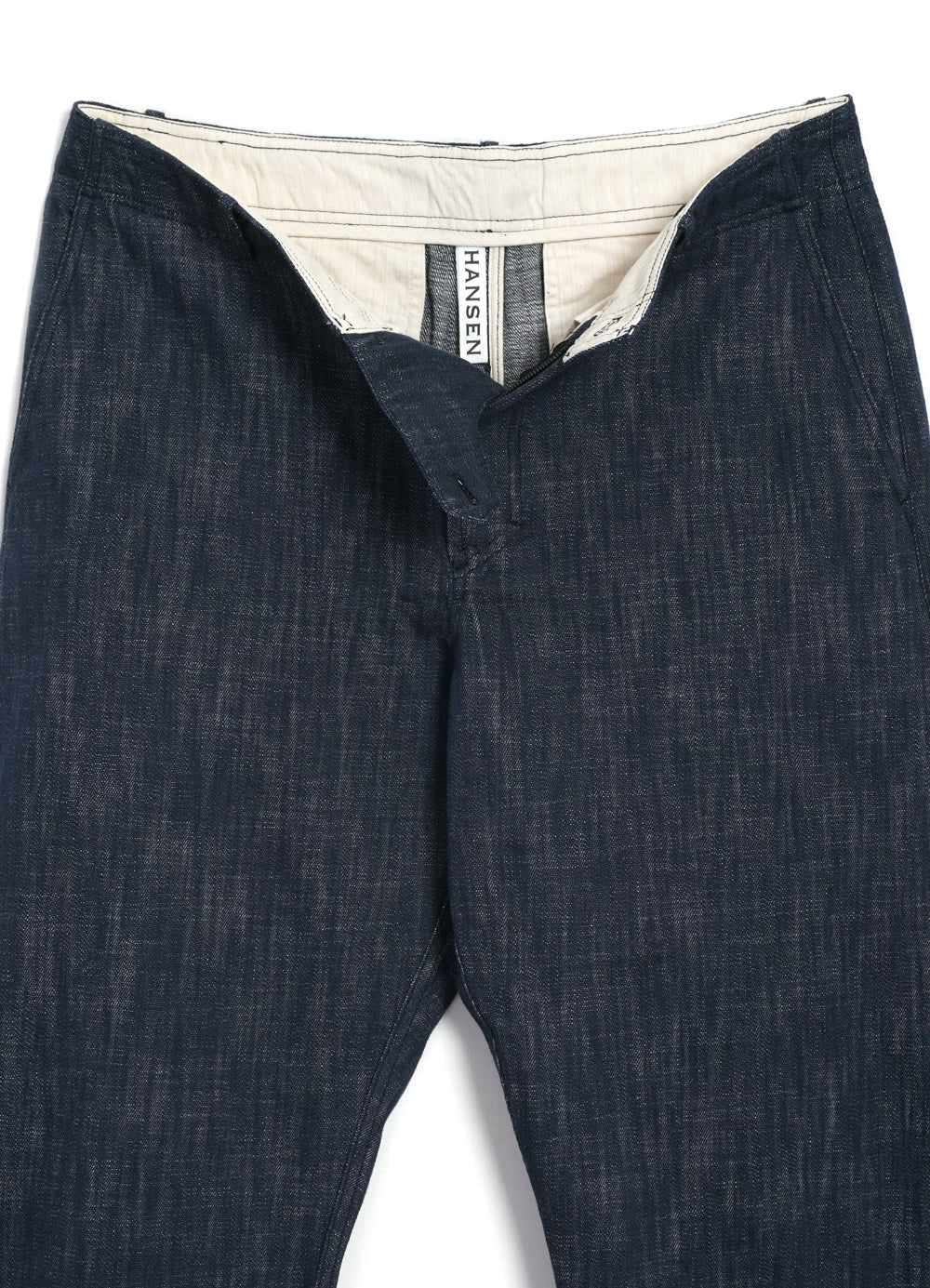 TRYGVE 29-55-3 | Wide Cut Cropped Trousers | Denim Blue - Image 6