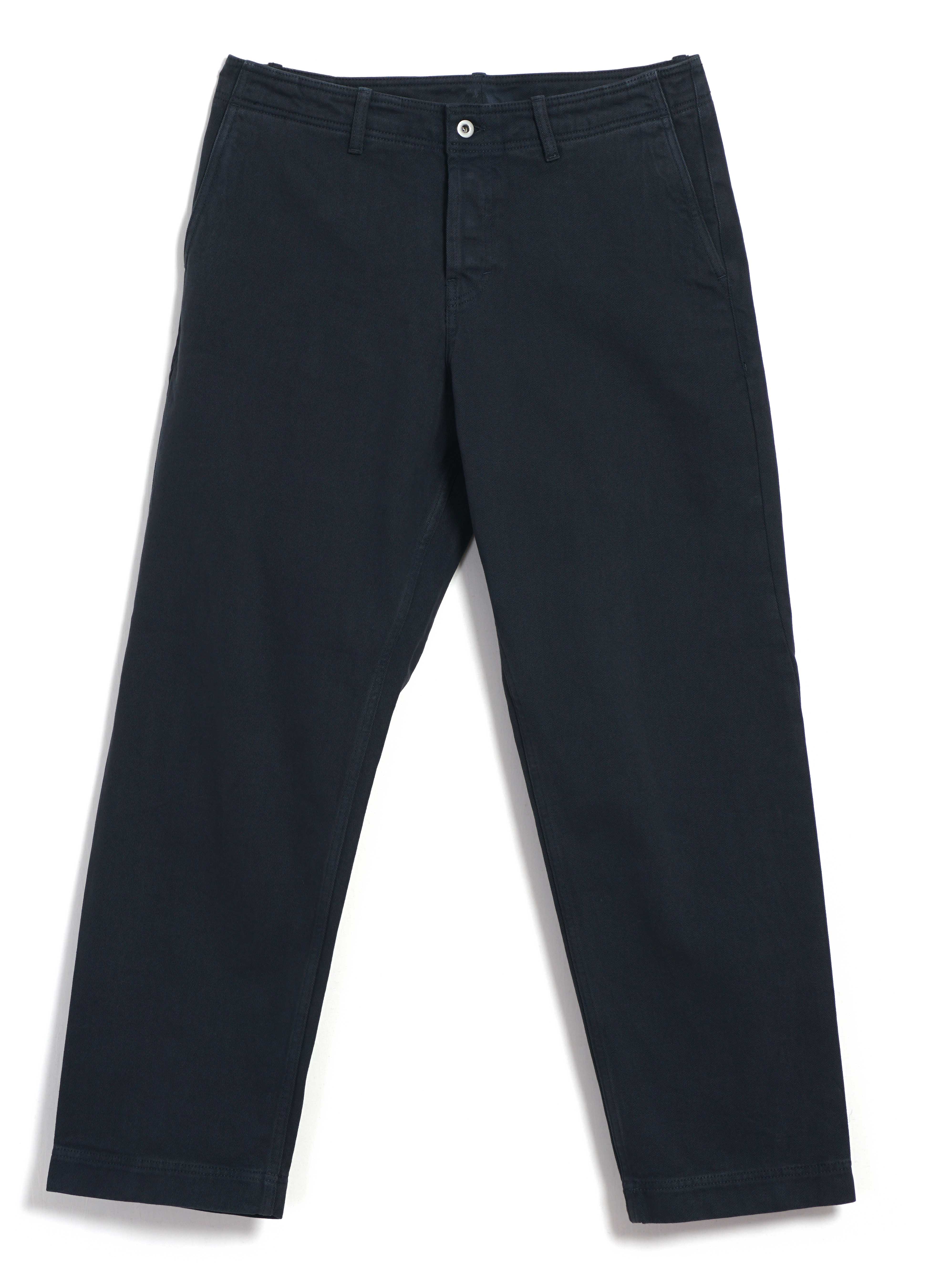 TRYGVE 30-26-3 | Cropped Workwear Trousers | Blue Whale