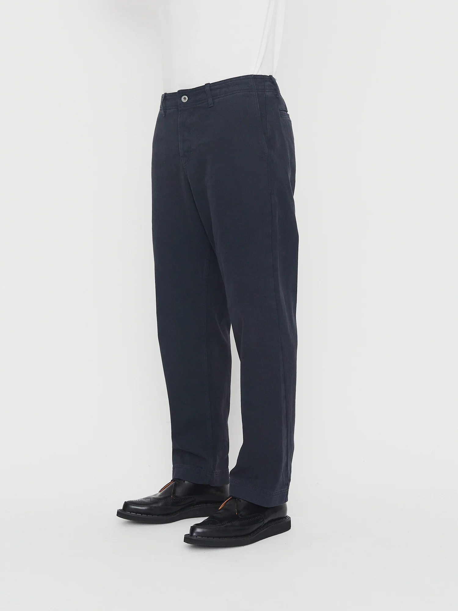 TRYGVE 30-26-3 | Cropped Workwear Trousers | Blue Whale - Image 2