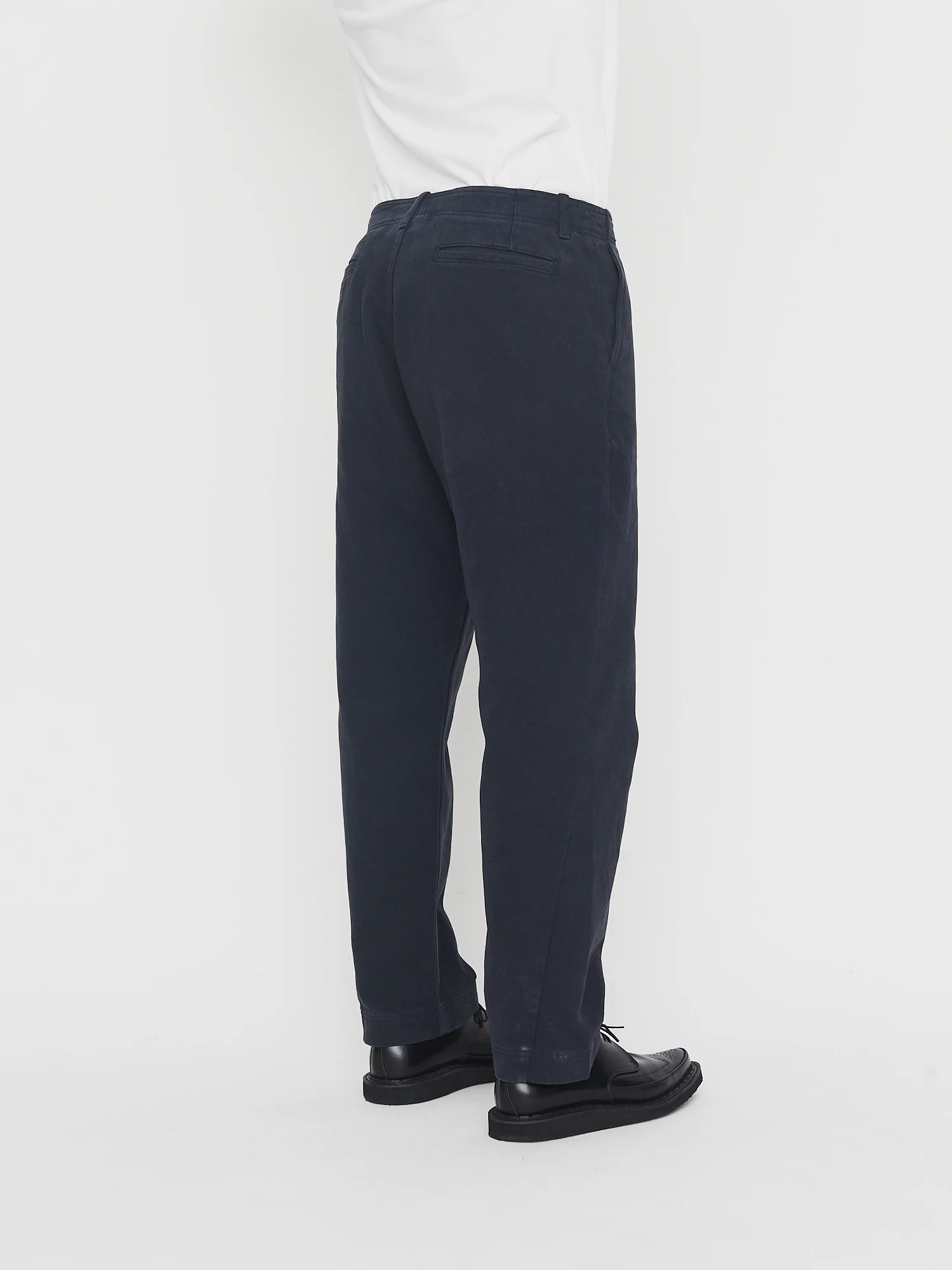 TRYGVE 30-26-3 | Cropped Workwear Trousers | Blue Whale - Image 3