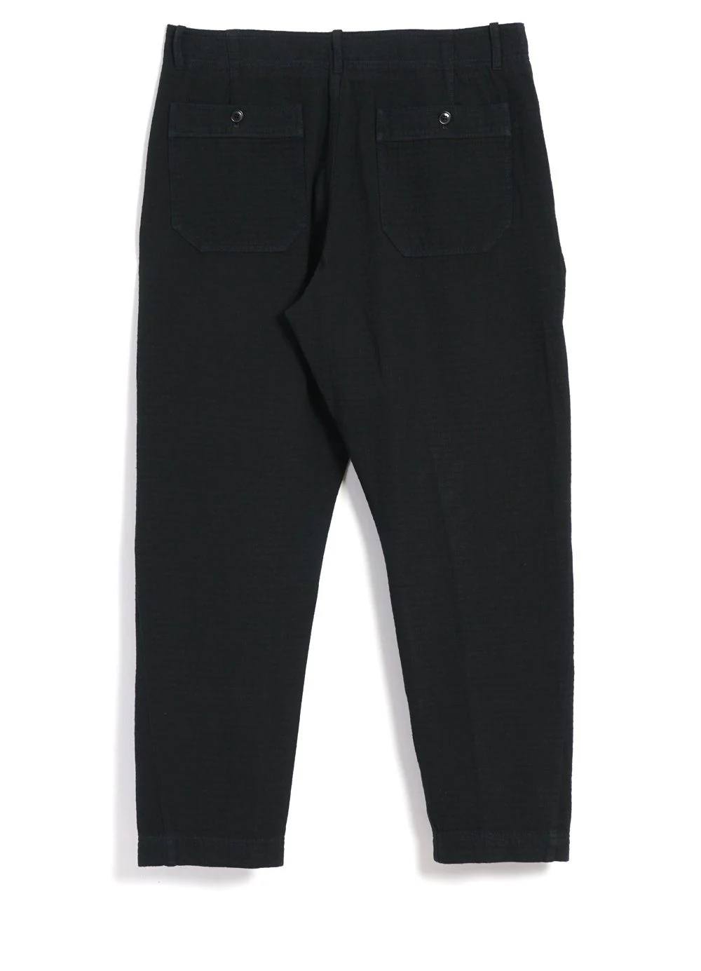 TRYGVE | Wide Cut Cropped Trousers | Black - Image 3