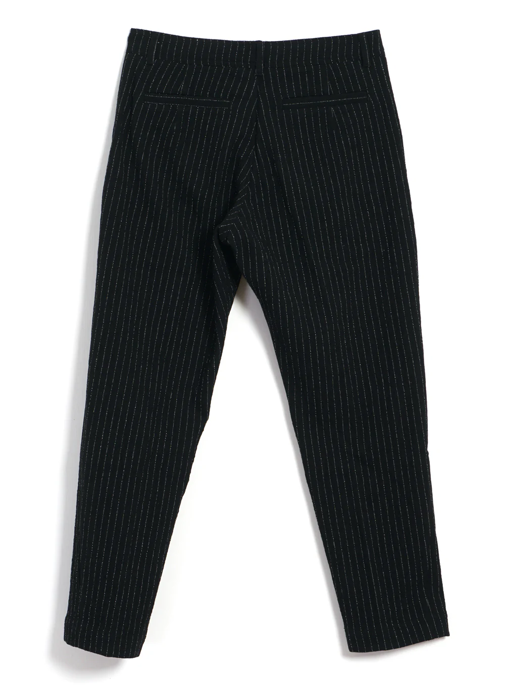 TYGE | Wide Cut Cropped Trousers | Big Pin Black - Image 3