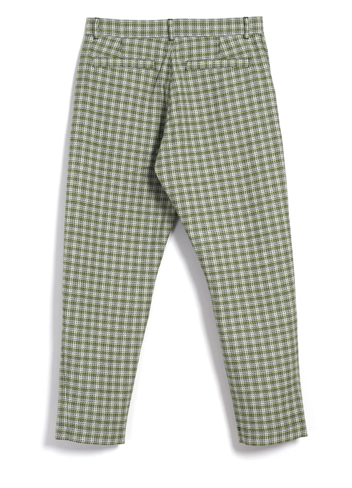 TYGE | Wide Cut Cropped Trousers | Sashiko Green - Image 3