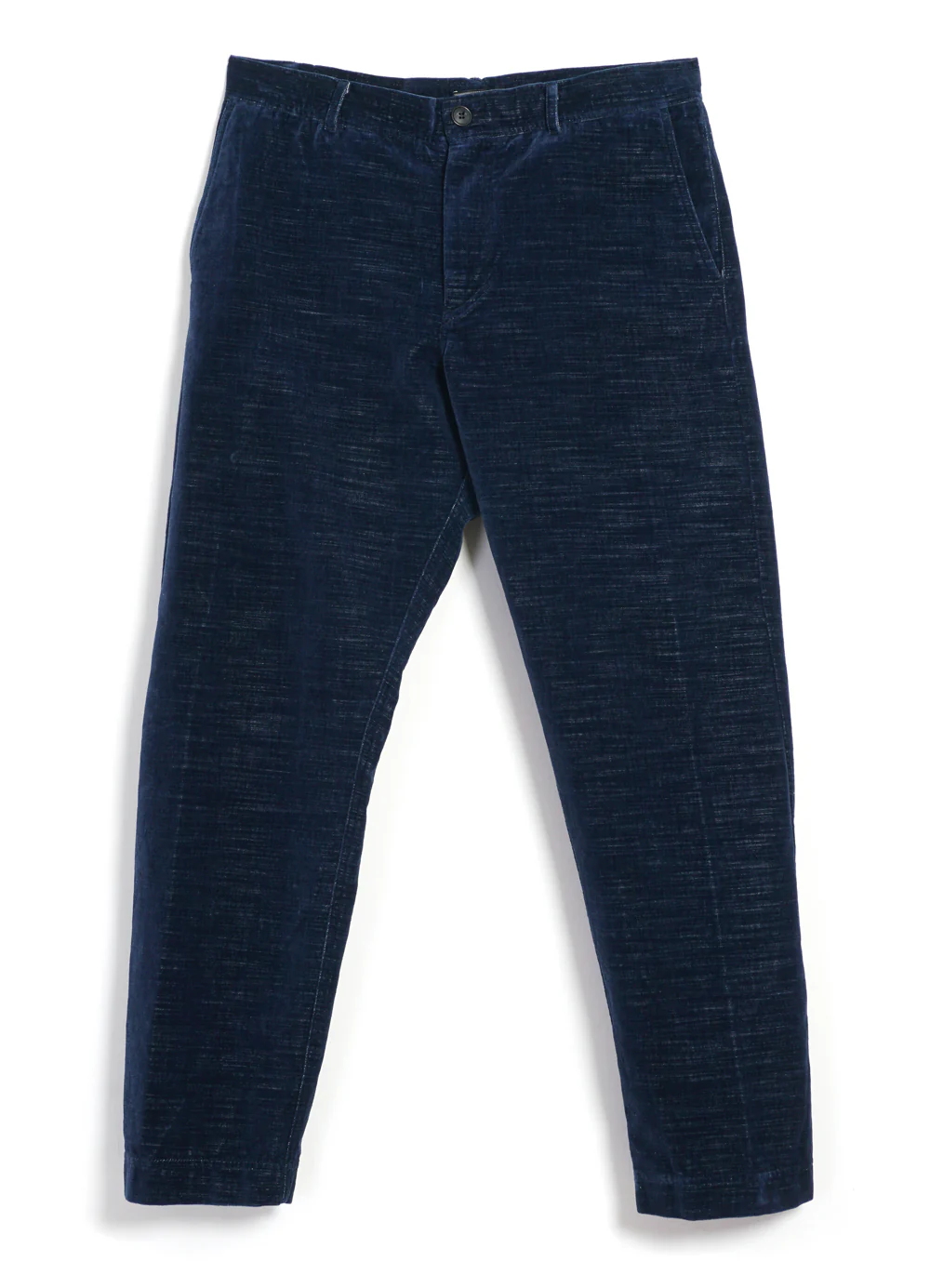 TYGE | Wide Cut Cropped Trousers | Velvet Indigo